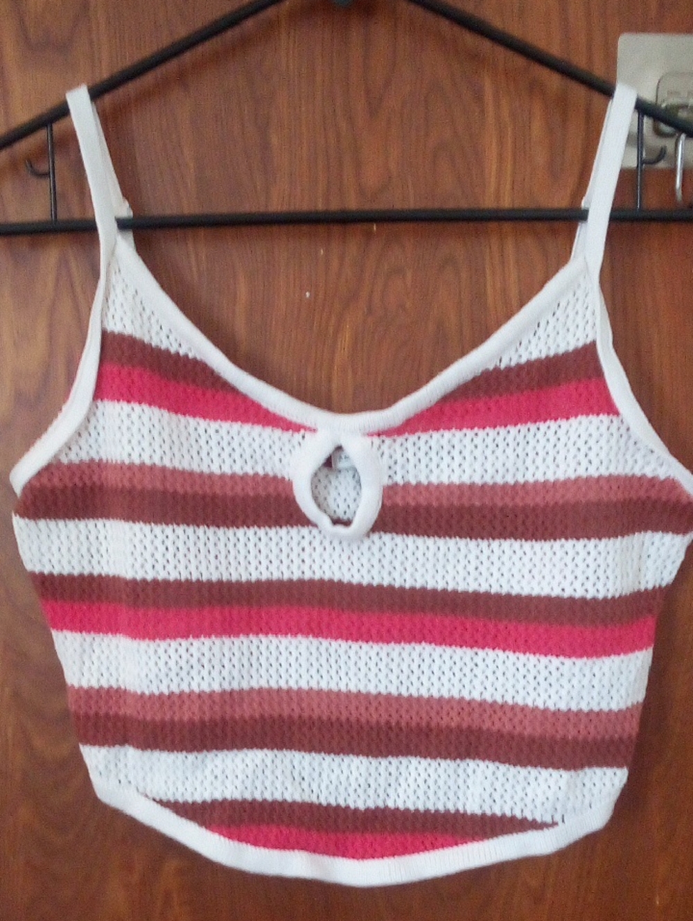 American Eagle Knitted Cropped Tank, Size Large